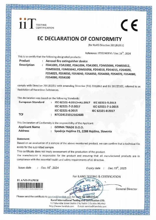 EC Declaration thumbnail - Aeorosol